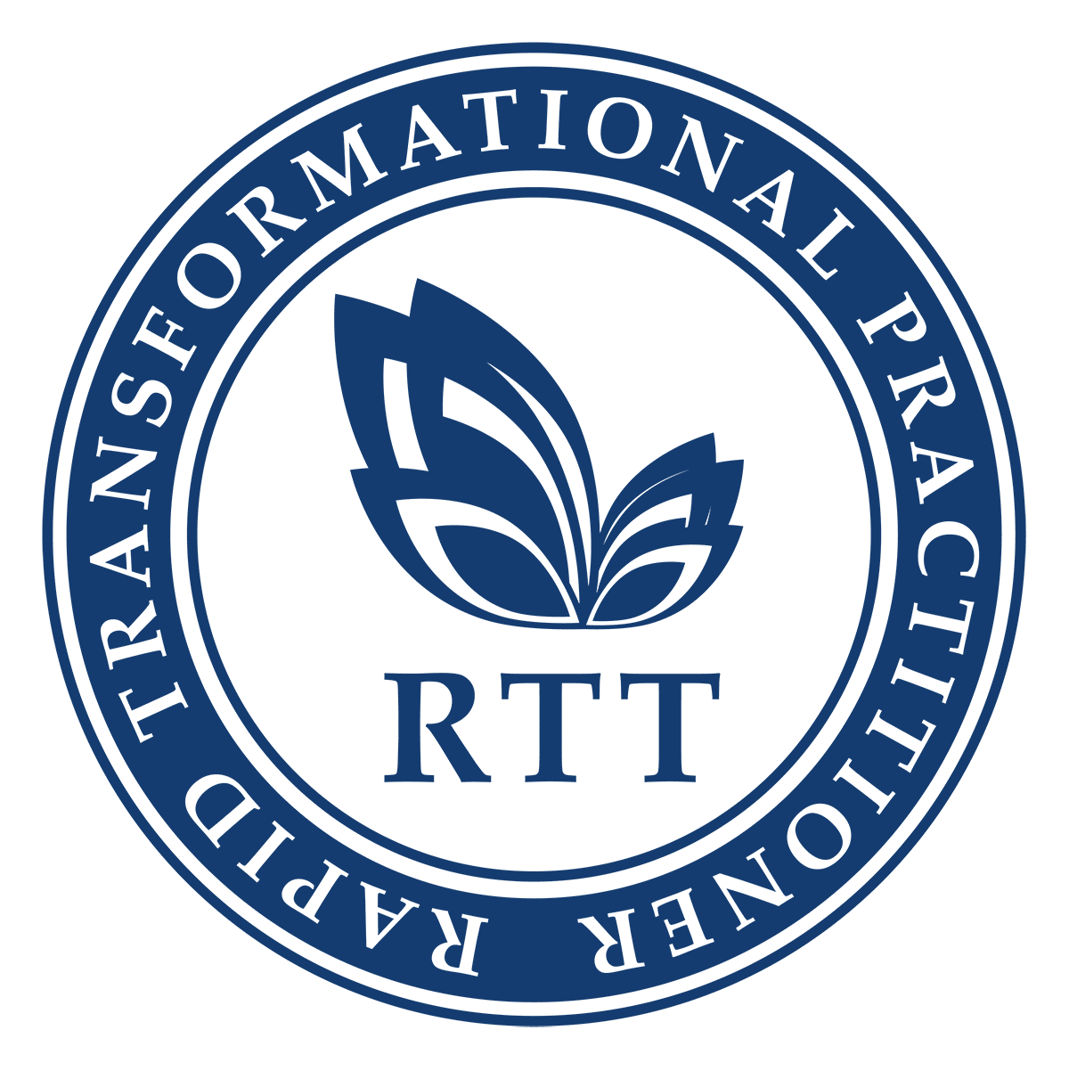 RTT Practitioner Roundel Logo Blue Home